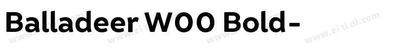 Balladeer W00 Bold字体转换